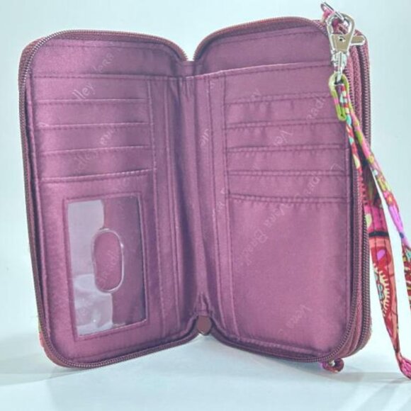 Women's Vera Bradley Crossbody Bag - Pink/Multicolor Pattern - Picture 3 of 4